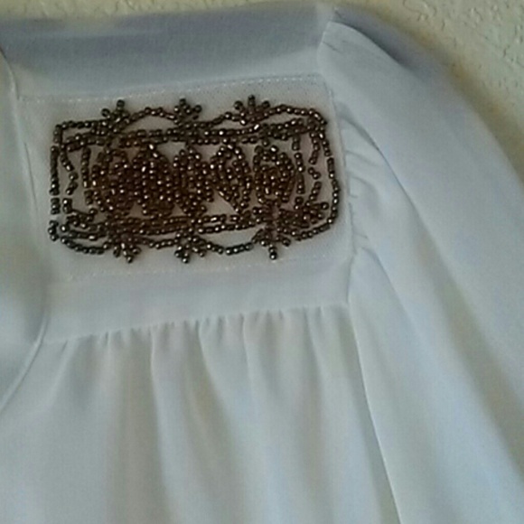 🌟 a.n.a. White Sheer Top - Picture 3 of 6